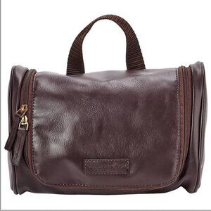 NWT Caribbean Joe Dark Brown Toiletry Bag